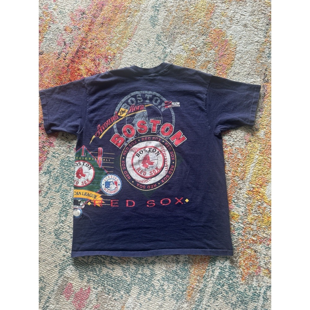Vintage 90s Salem Boston Red Sox "Around the Horn" Graphic T-Shirt Size large - Picture 4 of 6